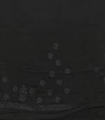 Black embroidered georgette saree with blouse