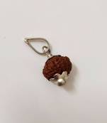 Original 11 Mukhi Indonesia Rudraksha Silver Plated Pendant at Wholesale Rate Chakra Healing Eleven Faced Beads 1 Pcs