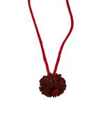 Original 9 Mukhi Indonesia Rudraksha Pendant With Red Thread at Wholesale Rate Chakra Healing Nine Faced Beads 1 Pcs