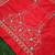 Womens Red Satin Embroidery Work Wedding, Party Wear Semi-stitched Latest Lehenga Choli With Dupatta