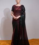 Maroon Georgette Georgette Sarees