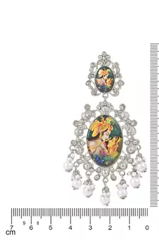 Traditional Silver Plated Padmavati Earrings Embellished with Pearls for Women/Girls 