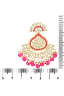 Traditional Handcrafted Kundan Earrings Adorned with Pearls for Women and Girls 