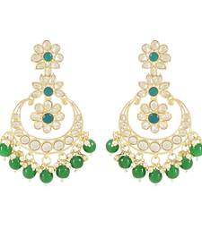 Traditional Handcrafted Kundan Earrings Adorned with Pearls for Women and Girls 