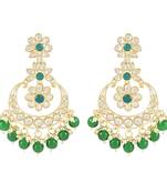 Traditional Handcrafted Kundan Earrings Adorned with Pearls for Women and Girls 