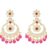 Traditional Handcrafted Kundan Earrings Adorned with Pearls for Women and Girls 