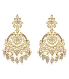 Traditional Handcrafted Kundan Earrings Adorned with Pearls for Women and Girls 