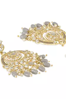 Traditional Handcrafted Kundan Earrings Adorned with Pearls for Women and Girls 