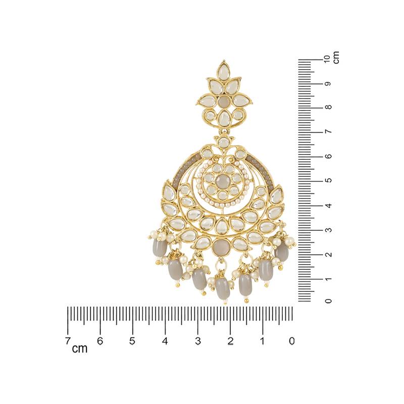 Traditional Handcrafted Kundan Earrings Adorned with Pearls for Women and Girls 