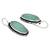 Silver Oxidised Teardrop Earrings with Oval Stones for Women /Girls (E3104ZMin)