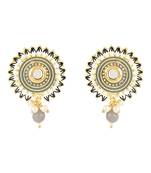 Traditonal Meenakari Pearl Drop Stud Earring For Women/Girls 