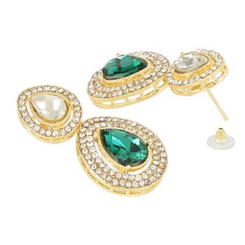 Traditional Kundan & Stone Studded Choker Necklace Jewellery With Earrings Set for Women/Girls  5
