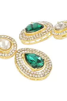 Traditional Kundan & Stone Studded Choker Necklace Jewellery With Earrings Set for Women/Girls 