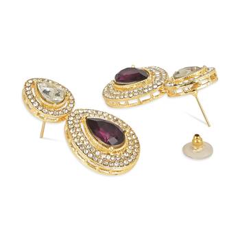 Traditional Kundan & Stone Studded Choker Necklace Jewellery With Earrings Set for Women/Girls  3