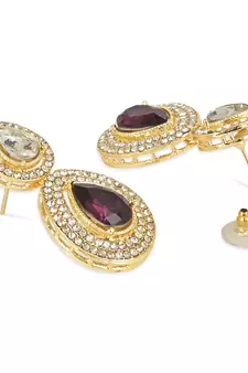 Traditional Kundan & Stone Studded Choker Necklace Jewellery With Earrings Set for Women/Girls 