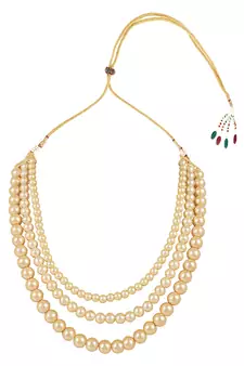 Traditional Multi Strand Long Pearl Necklace Jewellery Women/Girls 