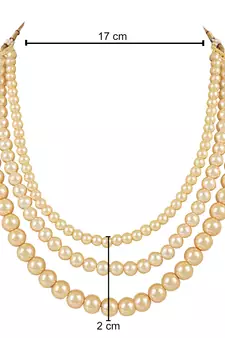 Traditional Multi Strand Long Pearl Necklace Jewellery Women/Girls 