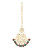 Traditional Elegant Pearl and Kundan Studded Maang Tikka/Headpiece for Women/Girls 