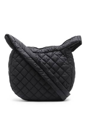 Uno Black Diamond Quilted Polyester Sling Bag 3