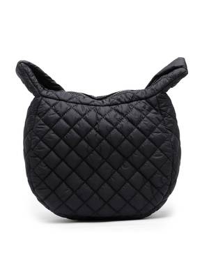 Uno Black Diamond Quilted Polyester Sling Bag 5