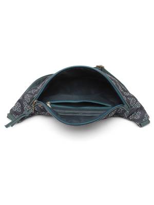 Black & Green Waist Pouch from Collection. Crafted with the .(LxHxW) : 37 x 15 x 10 cm 5