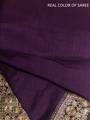 Women'S Vichitra Silk Saree With Unstitched Boluse Piece 6