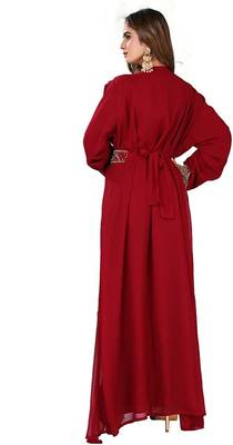 Royal Dubai Kaftan Moroccan Islamic Abaya Farasha Party Wear Floor Length Dress For Women 5