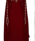 Sale !! Royal Dubai Moroccan Islamic Kaftan Zari Work Abaya Maxi Bell Sleeve Farasha Women Dress Takshita Var