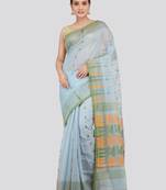 Pinkloom Women'S Multicolor Hand_Woven Soft Cotton Jamdani-Sarees Without Blouse Piece