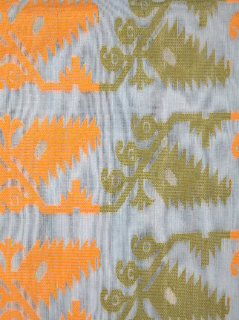 Pinkloom Women'S Multicolor Hand_Woven Soft Cotton Jamdani-Sarees Without Blouse Piece