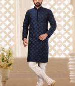 Designer Function Wear Heavy Embroidered Readymade Men's Kurta Pyjama