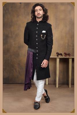 Wedding Wear Heavy Designer Readymade Men's Indo Western 1
