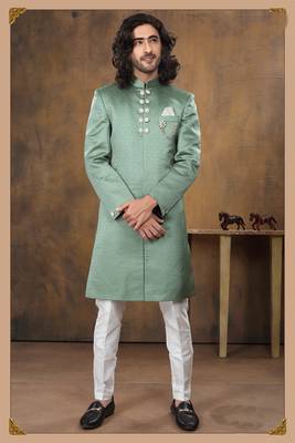 Wedding Wear Heavy Designer Readymade Men's Indo Western 1