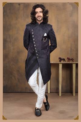 Wedding Wear Heavy Designer Readymade Men's Indo Western 1