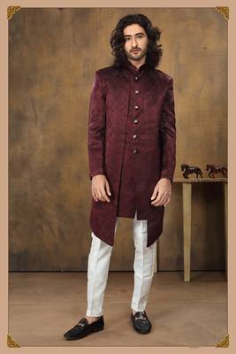Wedding Wear Heavy Designer Readymade Men's Indo Western 1