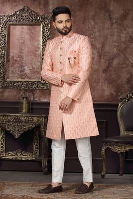 Wedding Wear Heavy Designer Readymade Men's Indo Western 1