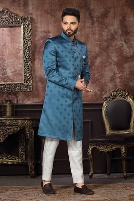 Wedding Wear Heavy Designer Readymade Men's Indo Western 1