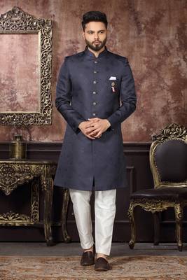 Wedding Wear Heavy Designer Readymade Men's Indo Western 1