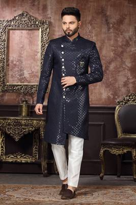 Wedding Wear Heavy Designer Readymade Men's Indo Western 1