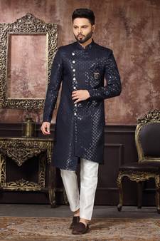 Wedding Wear Heavy Designer Readymade Men's Indo Western