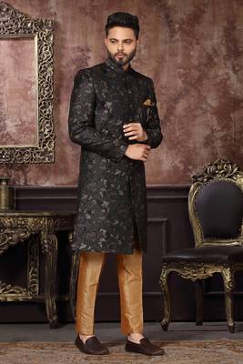 Wedding Wear Heavy Designer Readymade Men's Indo Western 1