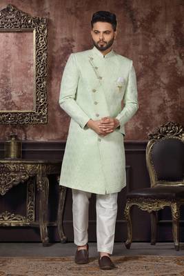 Wedding Wear Heavy Designer Readymade Men's Indo Western 1