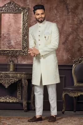 Wedding Wear Heavy Designer Readymade Men's Indo Western 1