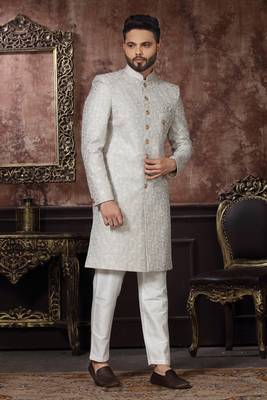 Wedding Wear Heavy Designer Readymade Men's Indo Western 1