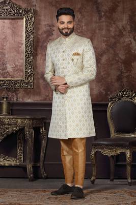 Wedding Wear Heavy Designer Readymade Men's Indo Western 1