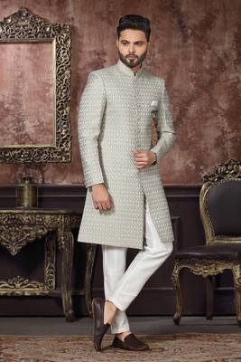 Wedding Wear Heavy Designer Readymade Men's Indo Western 1
