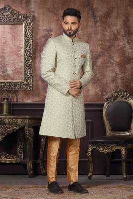 Wedding Wear Heavy Designer Readymade Men's Indo Western 1