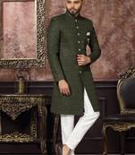 Wedding Wear Heavy Designer Readymade Men's Indo Western