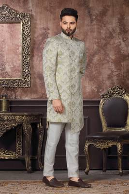 Wedding Wear Heavy Designer Readymade Men's Indo Western 1