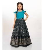 Betty Blue coloured Gown will make your little one look beautiful.
